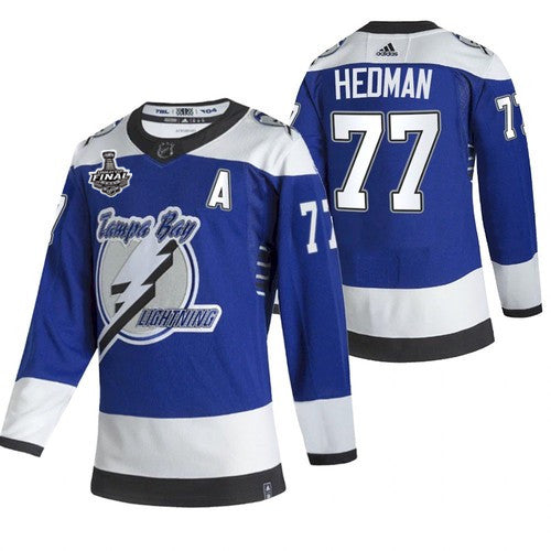 Victor Hedman Tampa Bay Lightning blue Reverse Retro jersey