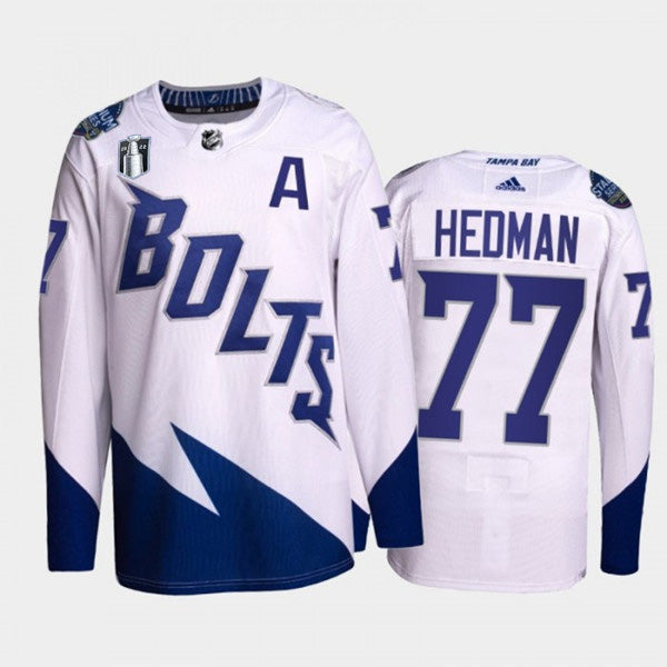 Victor Hedman Tampa Bay Lightning white jersey