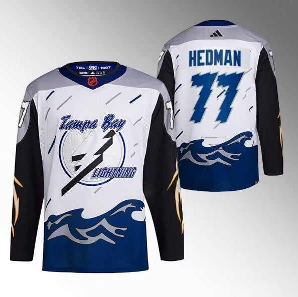 Victor Hedman Tampa Bay Lightning white Reverse Retro jersey