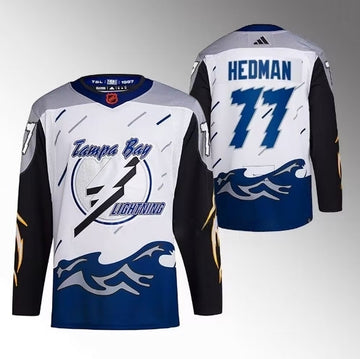 Victor Hedman Tampa Bay Lightning white Reverse Retro jersey
