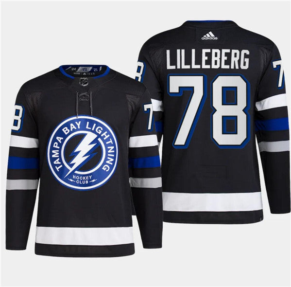 Emil Martinsen Lilleberg Tampa Bay Lightning black Alternate jersey