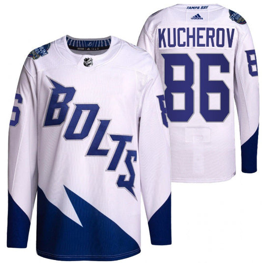 Nikita Kucherov Tampa Bay Lightning white Stadium Series jersey