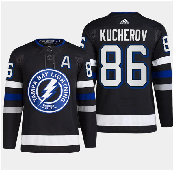 Nikita Kucherov Tampa Bay Lightning black Alternate jersey