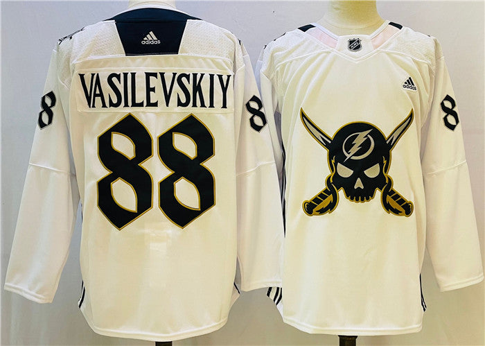 Andrei Vasilevskiy Tampa Bay Lightning white jersey