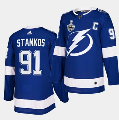 Steven Stamkos Tampa Bay Lightning blue jersey