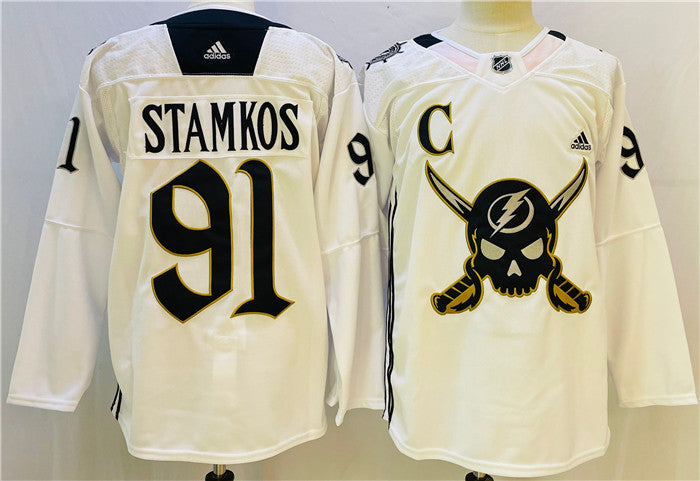 Steven Stamkos Tampa Bay Lightning white jersey
