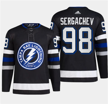 Mikhail Sergachev Tampa Bay Lightning black Alternate jersey