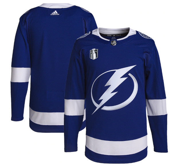 Custom Tampa Bay Lightning blue jersey