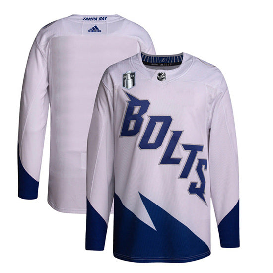 Custom Tampa Bay Lightning white jersey