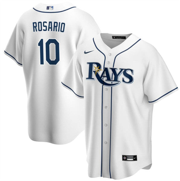Amed Rosario Tampa Bay Rays white jersey