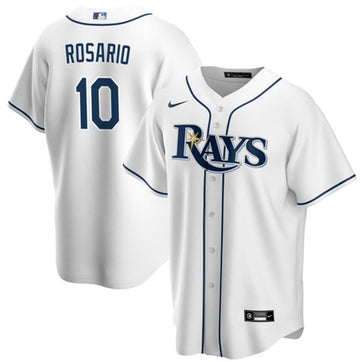 Amed Rosario Tampa Bay Rays white jersey