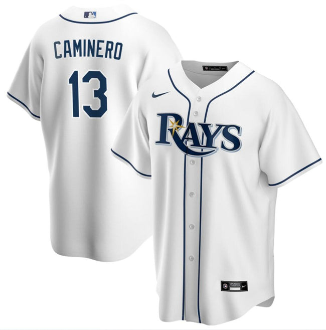 Junior Caminero Tampa Bay Rays white jersey