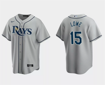 Josh Lowe Tampa Bay Rays gray jersey