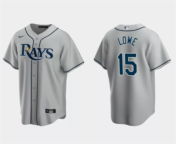 Josh Lowe Tampa Bay Rays gray jersey