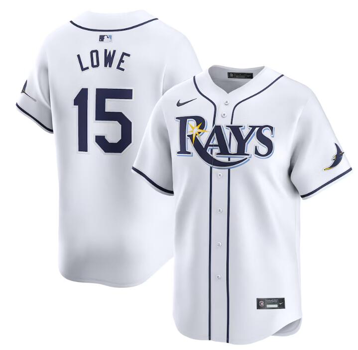 Josh Lowe Tampa Bay Rays white Home jersey