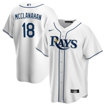 Shane McClanahan Tampa Bay Rays white jersey