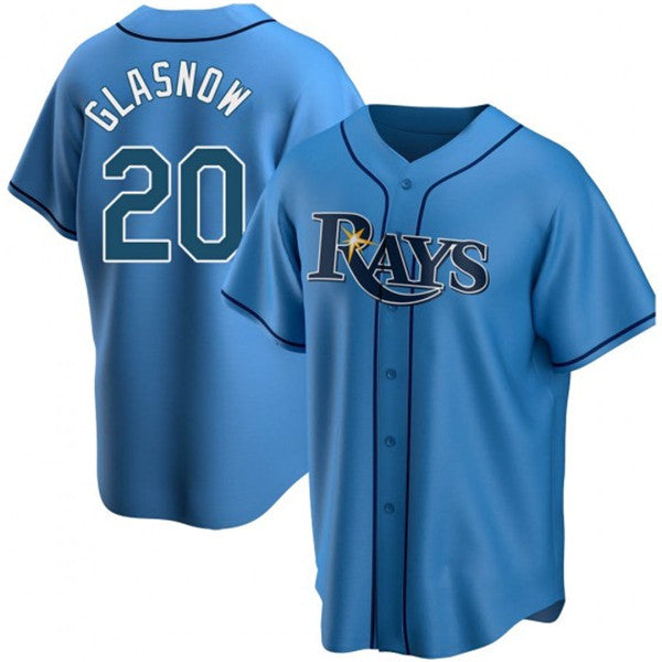 Tyler Glasnow Tampa Bay Rays blue jersey
