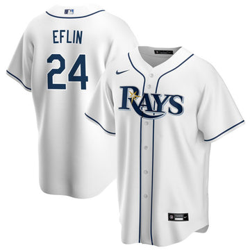 Zach Eflin Tampa Bay Rays white jersey