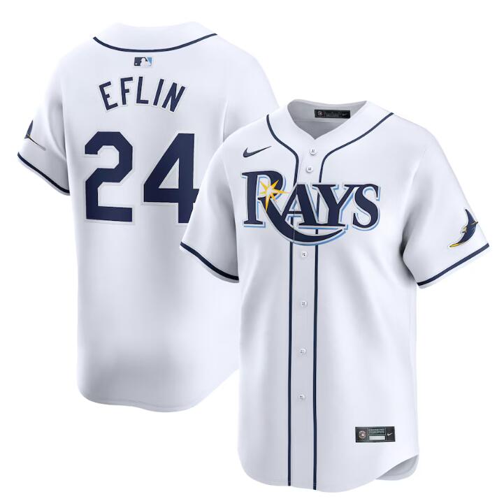 Zach Eflin Tampa Bay Rays white Home jersey