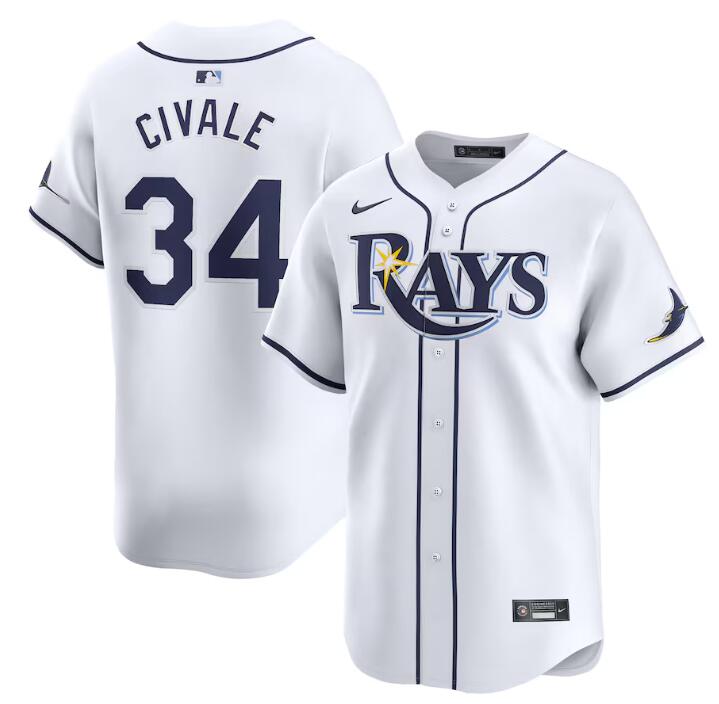 Tampa Bay Rays white Home jersey