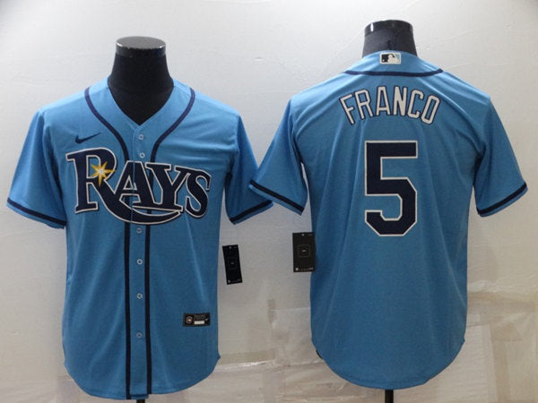 Wander Franco Tampa Bay Rays blue jersey