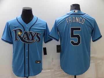 Wander Franco Tampa Bay Rays blue jersey