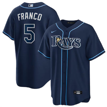 Wander Franco Tampa Bay Rays navy jersey