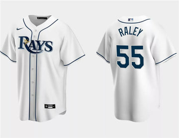 Luke Raley Tampa Bay Rays white jersey