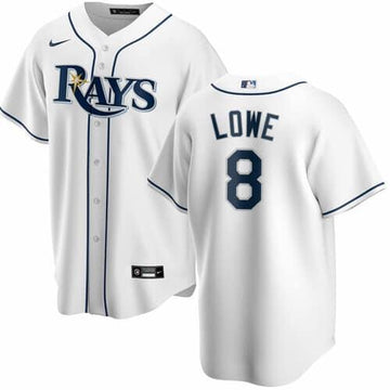 Brandon Lowe Tampa Bay Rays white jersey