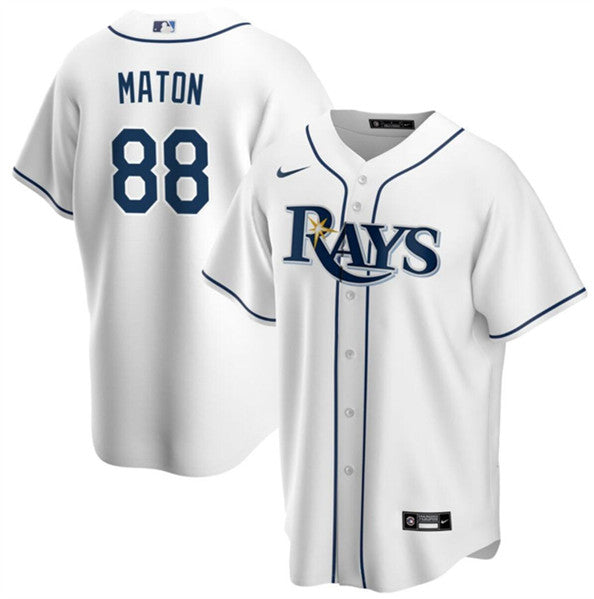 Phil Maton Tampa Bay Rays white jersey
