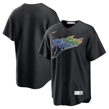 Custom Tampa Bay Rays black jersey