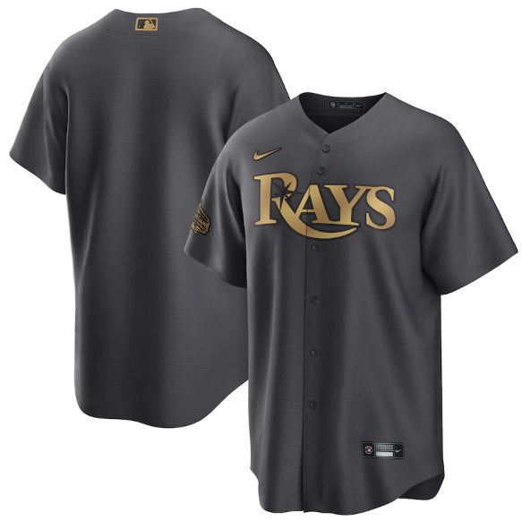 Custom Tampa Bay Rays charcoal All-Star jersey
