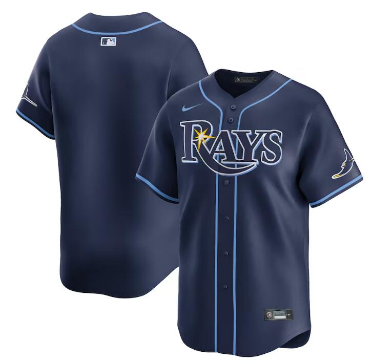 Custom Tampa Bay Rays navy Away jersey