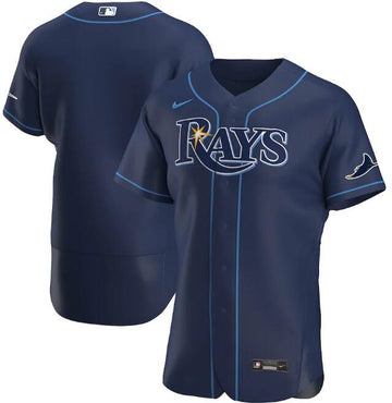 Custom Tampa Bay Rays navy jersey
