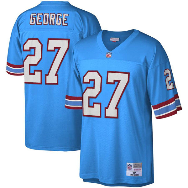 Eddie George Tennessee Titans blue Throwback jersey