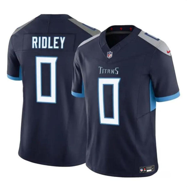 Calvin Ridley Tennessee Titans navy FUSE jersey
