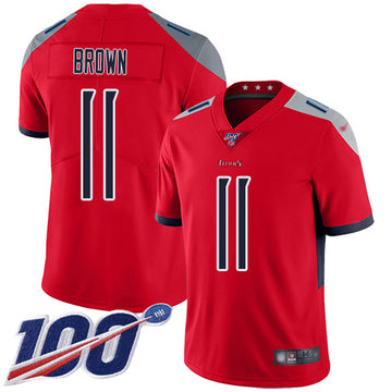 AJ Brown Tennessee Titans red Inverted Legend jersey