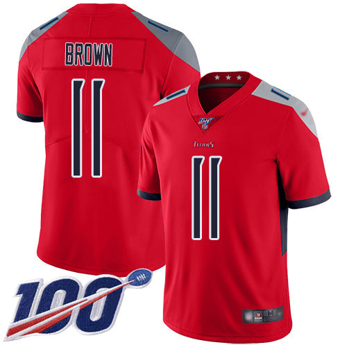 AJ Brown Tennessee Titans red Inverted Legend jersey