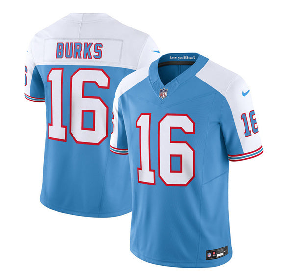Treylon Burks Tennessee Titans blue-white FUSE jersey