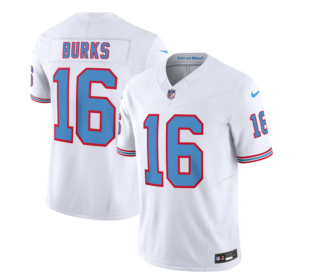 Treylon Burks Tennessee Titans white FUSE jersey