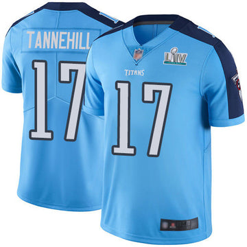 Ryan Tannehill Super Bowl LIV Tennessee Titans blue jersey