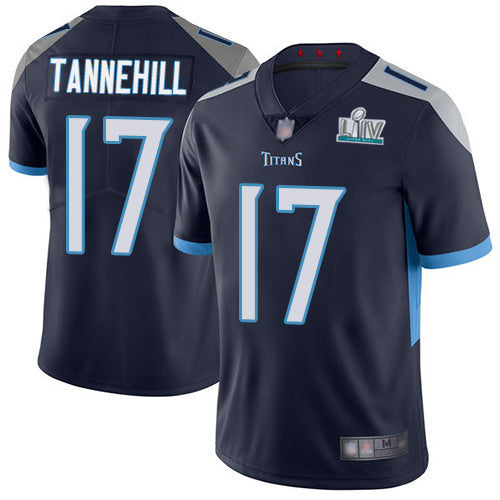 Ryan Tannehill Super Bowl LIV Tennessee Titans navy jersey