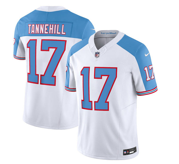 Ryan Tannehill Tennessee Titans white-blue FUSE jersey