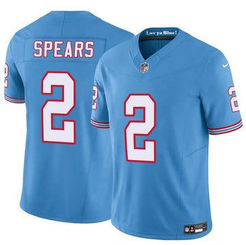 Tyjae Spears Tennessee Titans blue FUSE jersey
