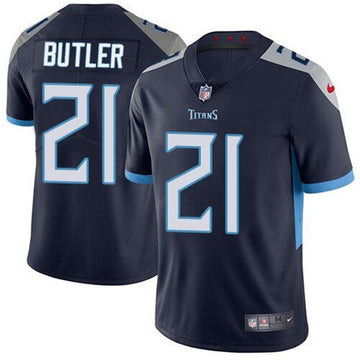 Malcolm Butler Tennessee Titans navy jersey