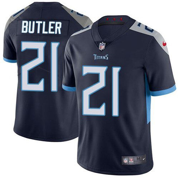 Malcolm Butler Tennessee Titans navy jersey