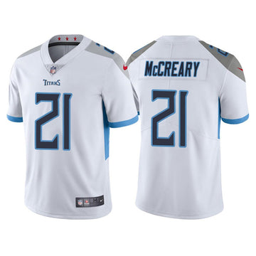 Roger McCreary Tennessee Titans white jersey