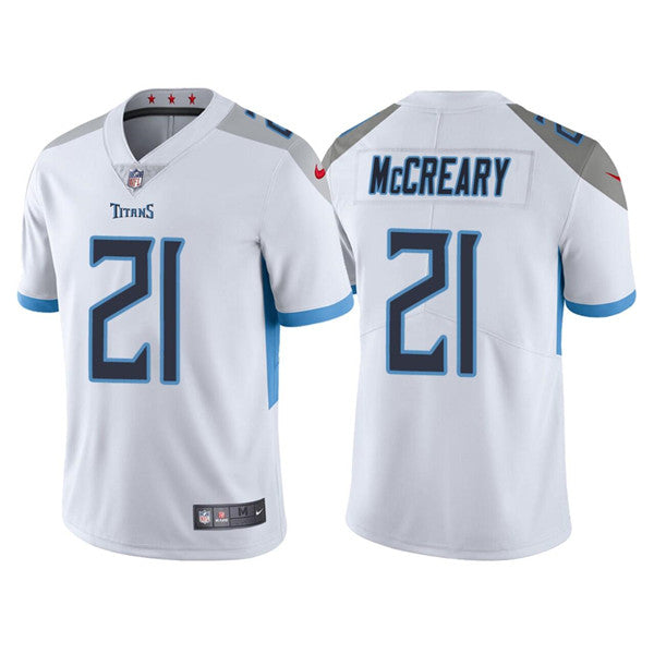 Roger McCreary Tennessee Titans white jersey