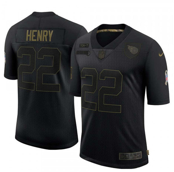 Derrick Henry Tennessee Titans black Salute To Service jersey
