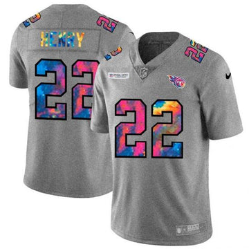 Derrick Henry Tennessee Titans gray jersey